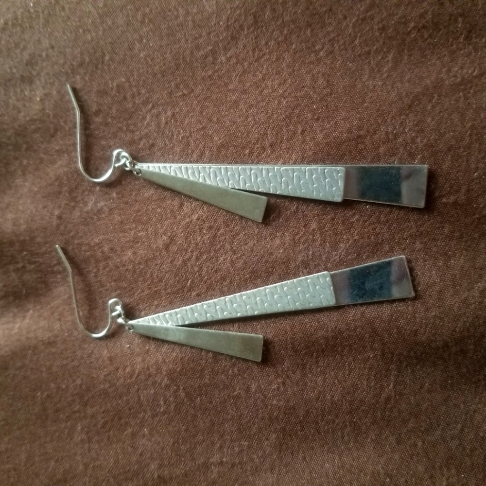 Silver earrings